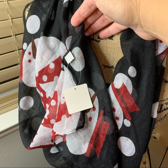 NWT Thin Snowman Christmas Scarf - Picture 6 of 7